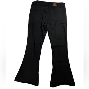 Run & Fly Black Bell Bottom Jeans Black Sz34/16